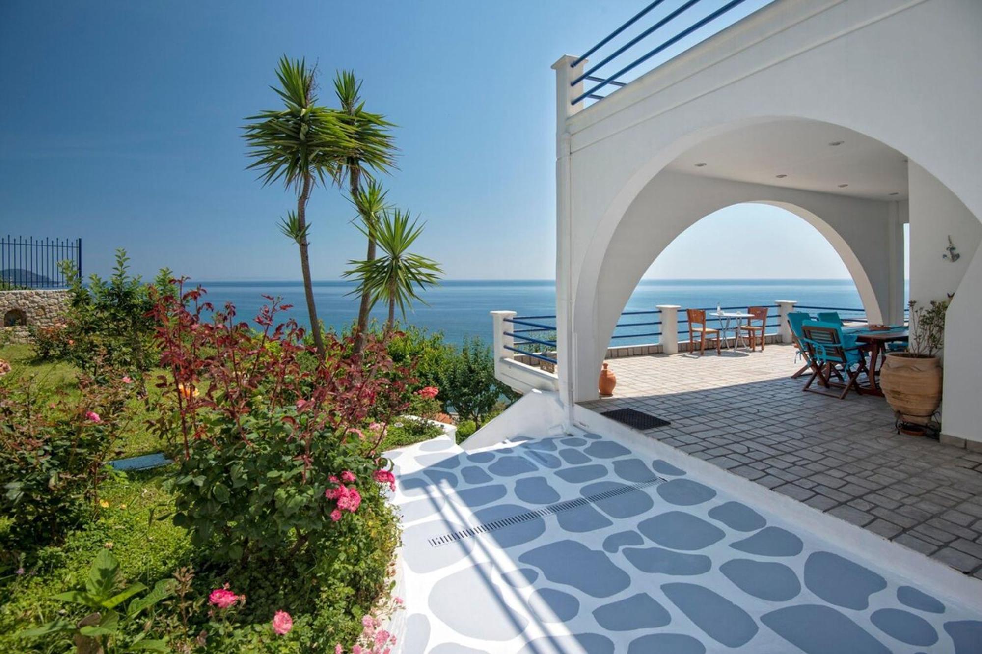 Blue Dream Seaside Villa With Superb Sea Views Kymi Dış mekan fotoğraf