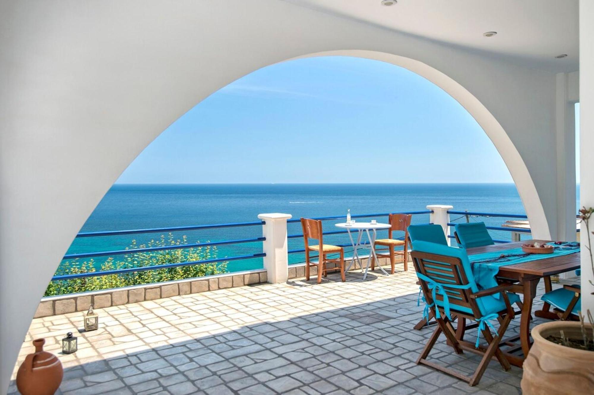Blue Dream Seaside Villa With Superb Sea Views Kymi Dış mekan fotoğraf